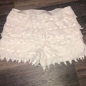 Express white shorts